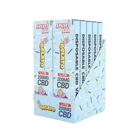 SPLYFT BAR LITE 200mg Full Spectrum CBD Disposable Vape - 12 flavours - The Hemp Wellness Centre