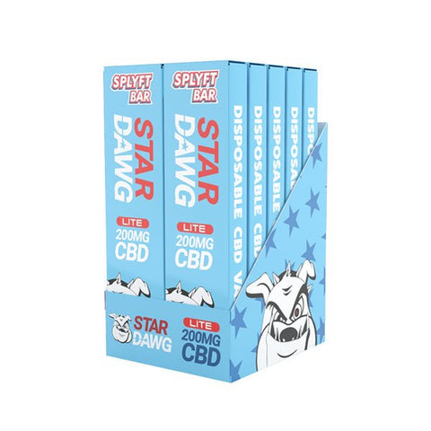 SPLYFT BAR LITE 200mg Full Spectrum CBD Disposable Vape - 12 flavours - The Hemp Wellness Centre
