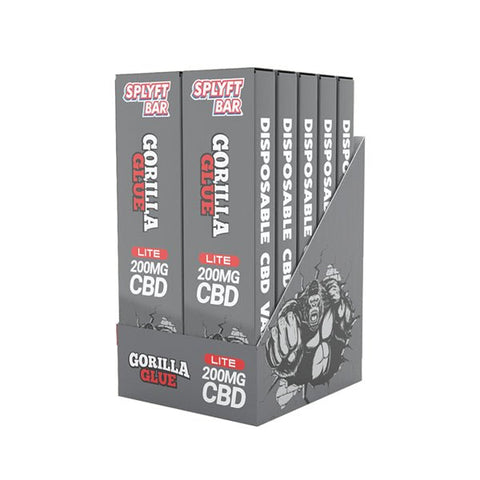 SPLYFT BAR LITE 200mg Full Spectrum CBD Disposable Vape - 12 flavours - The Hemp Wellness Centre