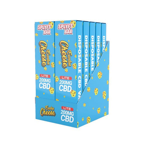 SPLYFT BAR LITE 200mg Full Spectrum CBD Disposable Vape - 12 flavours - The Hemp Wellness Centre