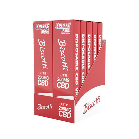 SPLYFT BAR LITE 200mg Full Spectrum CBD Disposable Vape - 12 flavours - The Hemp Wellness Centre