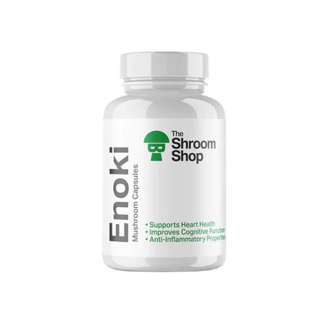 The Shroom Shop Enoki Mushroom 45000mg Capsules - 90 Caps - The Hemp Wellness Centre