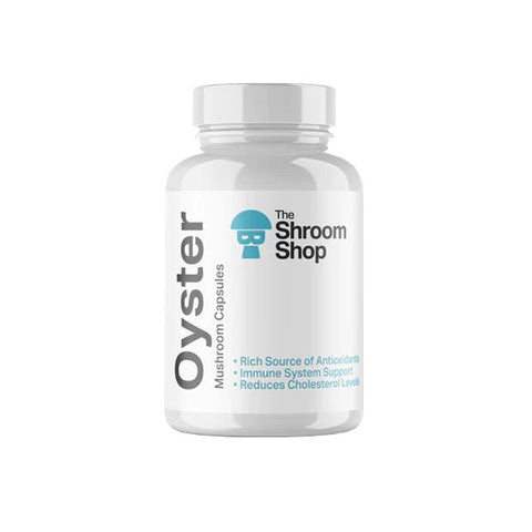 The Shroom Shop Oyster Mushroom 45000mg Capsules - 90 Caps - The Hemp Wellness Centre