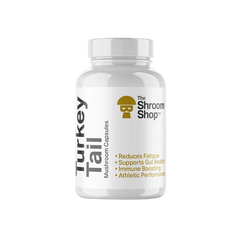 The Shroom Shop Turkey Tail Mushroom 45000mg Capsules - 90 Caps - THWC Ltd