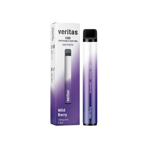 Veritas 150mg CBD Disposable Vape Pens 500 Puffs - The Hemp Wellness Centre