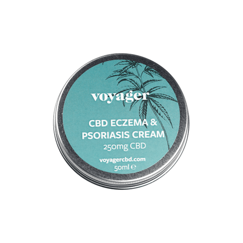 Voyager 250mg CBD Eczema & Psoriasis Cream - 50ml - The Hemp Wellness Centre