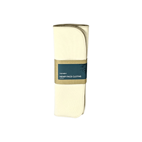 Voyager Hemp Reusable Face Cloths - 3 Pack - THWC Ltd