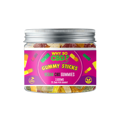 Why So CBD? 1500mg CBD Small Vegan Gummies - 11 Flavours - The Hemp Wellness Centre