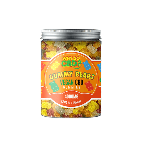 Why So CBD? 4000mg CBD Large Vegan Gummies - 11 Flavours - The Hemp Wellness Centre