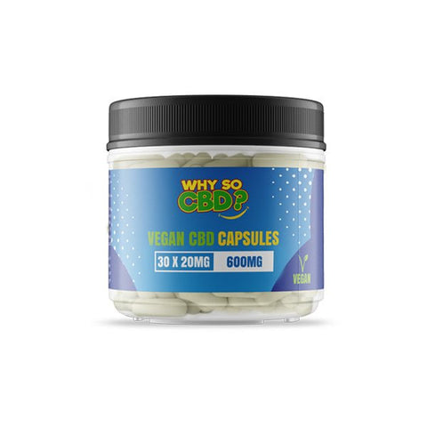 Why So CBD? 600mg CBD Vegan Capsules - 30 Caps - The Hemp Wellness Centre